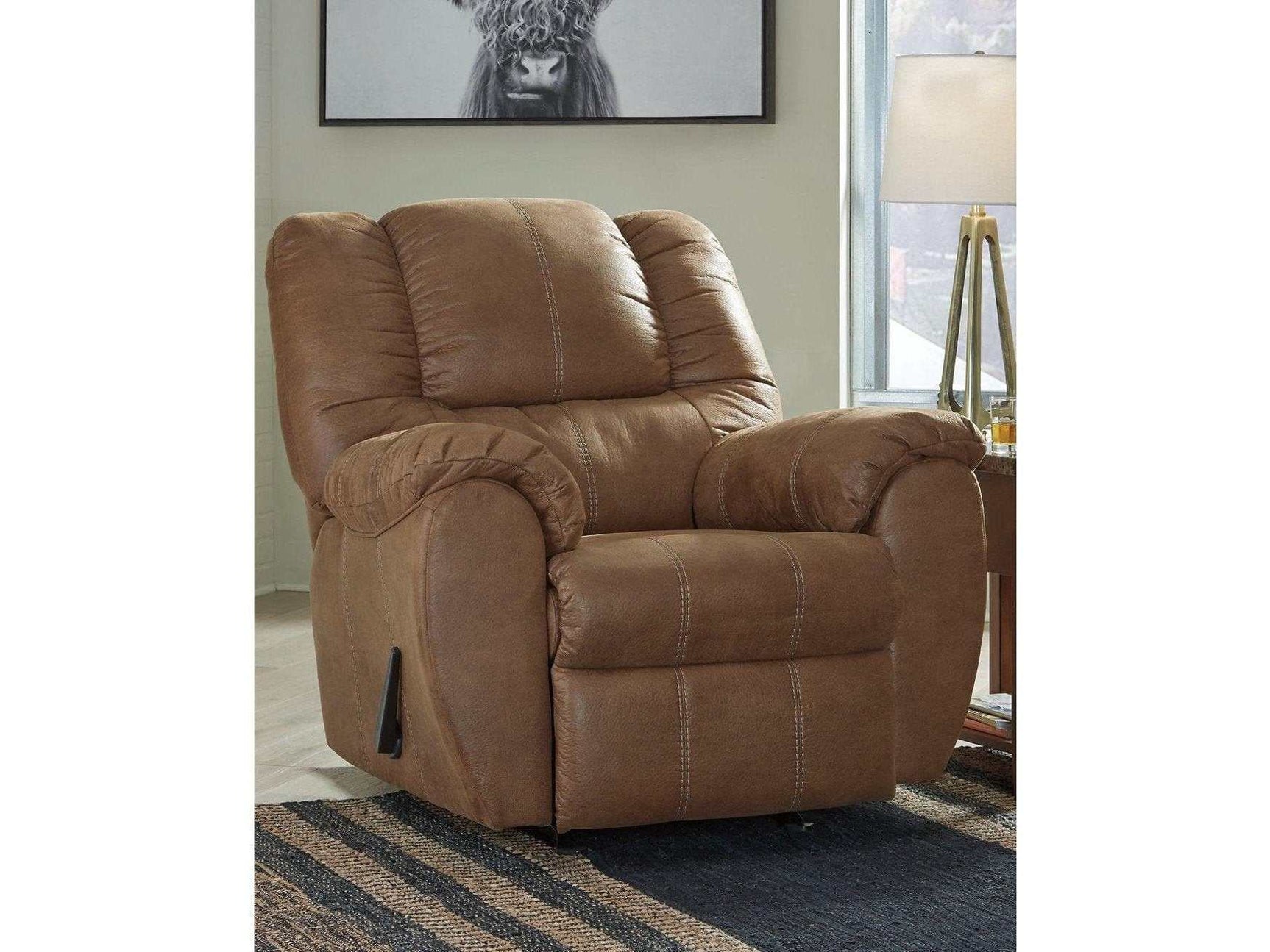 McGann Faux Leather Manual Recliner (Online Special Price) - Ornate Home