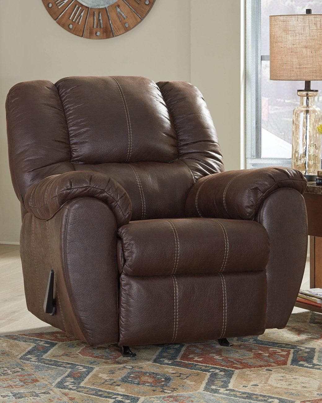 McGann Faux Leather Manual Recliner (Online Special Price) - Ornate Home