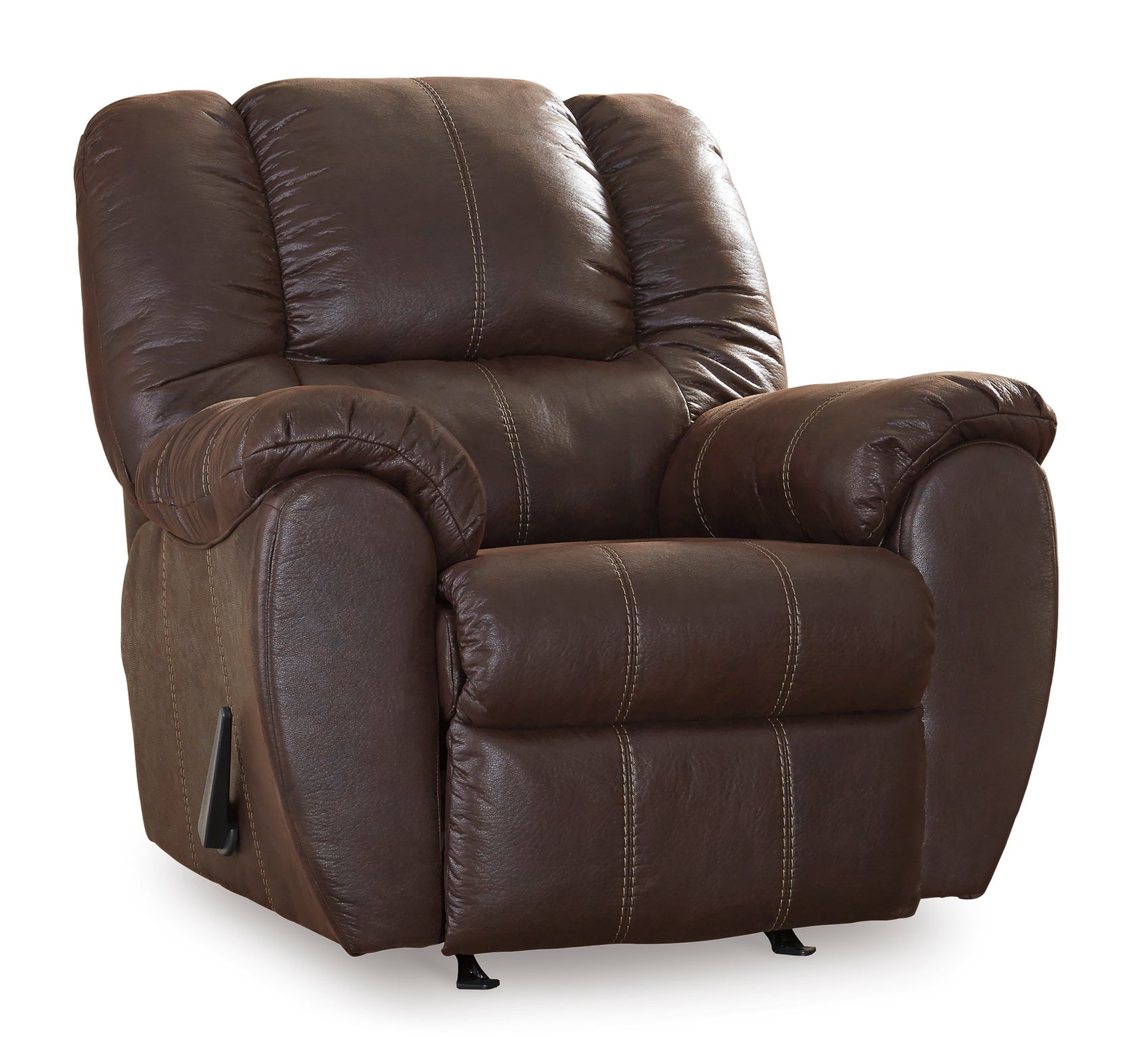McGann Faux Leather Manual Rocker Recliner - Ornate Home