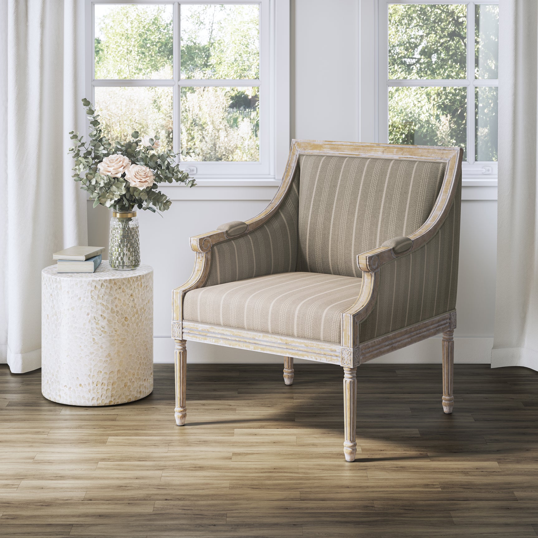 McKenna Taupe Accent Chair - Ornate Home