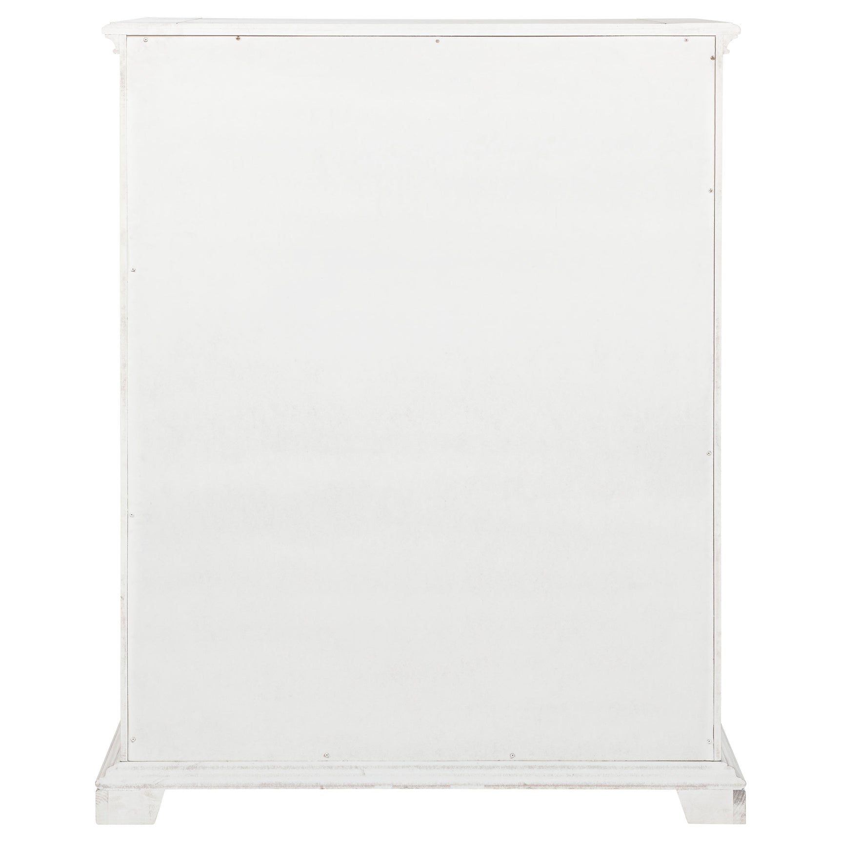 McKinney Vintage White 5-drawer Bedroom Chest of Drawers - Ornate Home