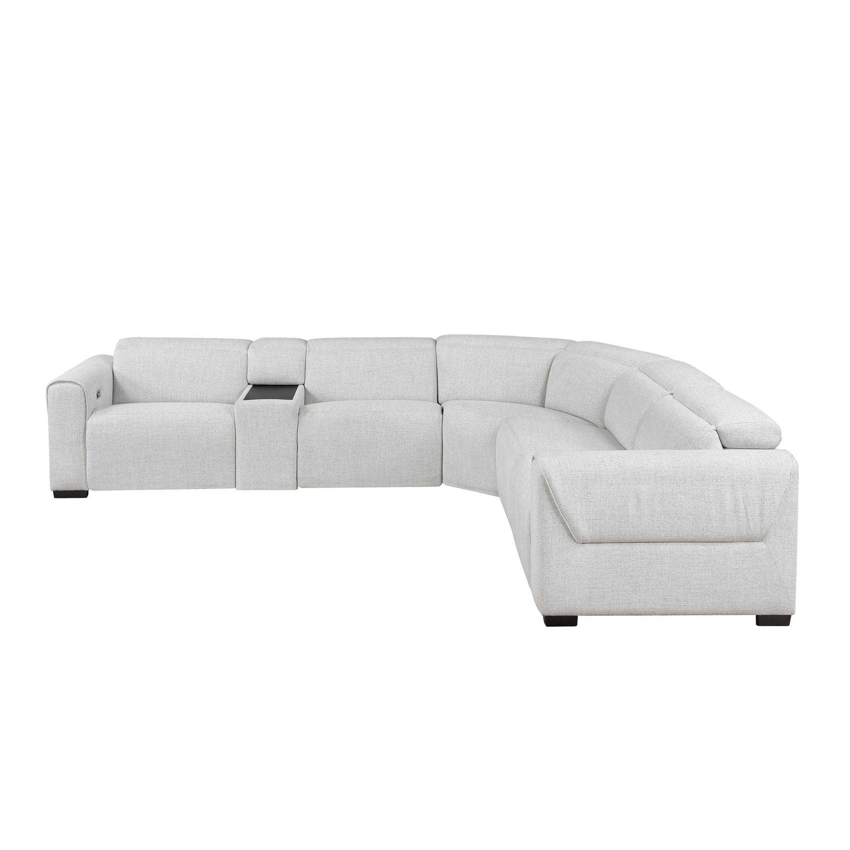 McPherson Cloud 6-Piece Modular Power Reclining Sectional with Power Headrests - Ornate Home