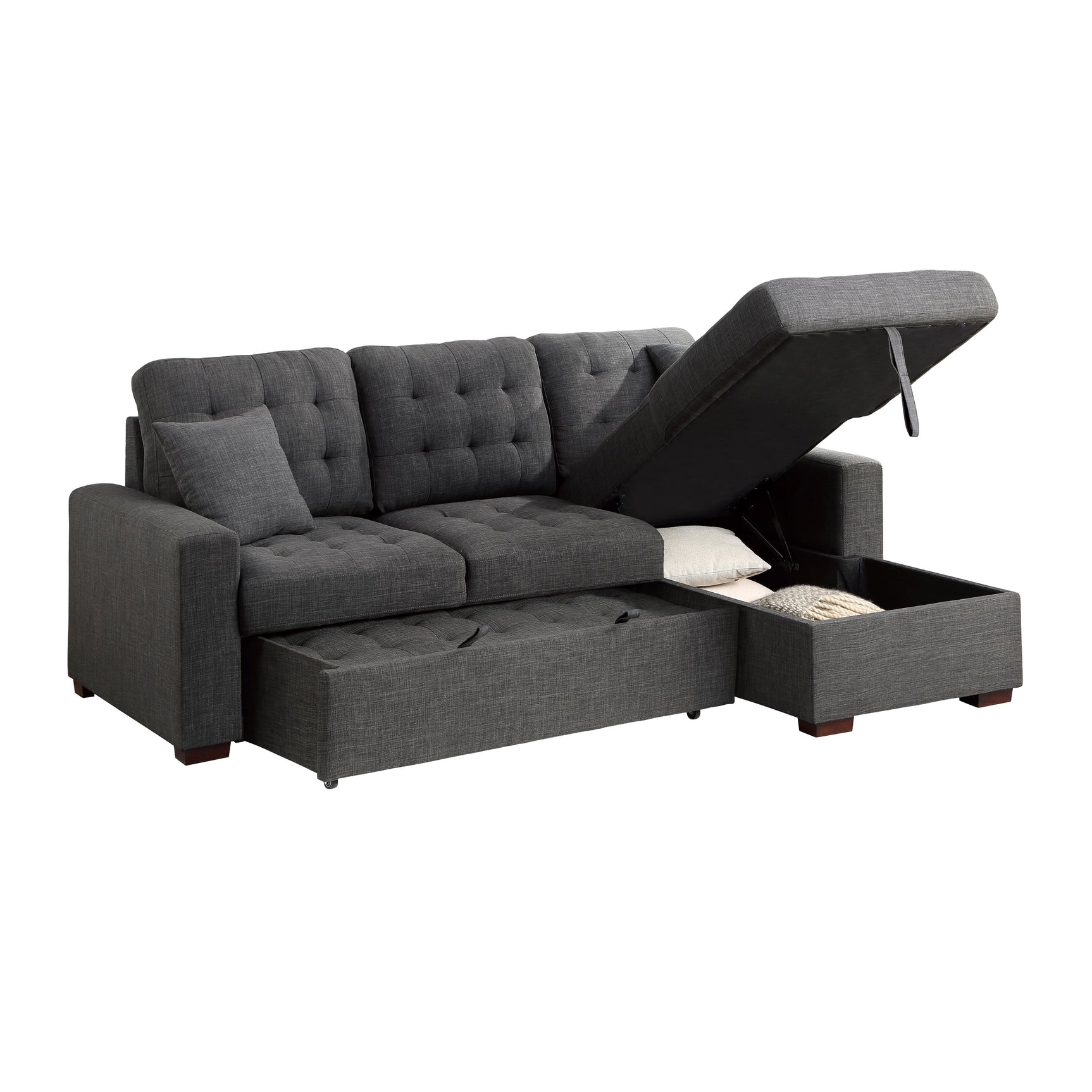 Mccafferty Dark Gray 2-Piece Sectional with Right Chaise - Ornate Home