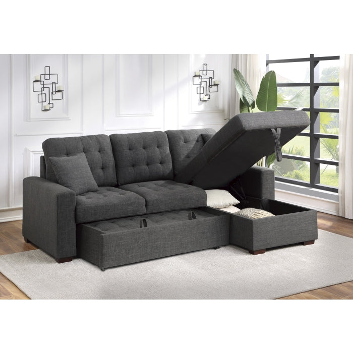 Mccafferty Dark Gray 2-Piece Sectional with Right Chaise - Ornate Home
