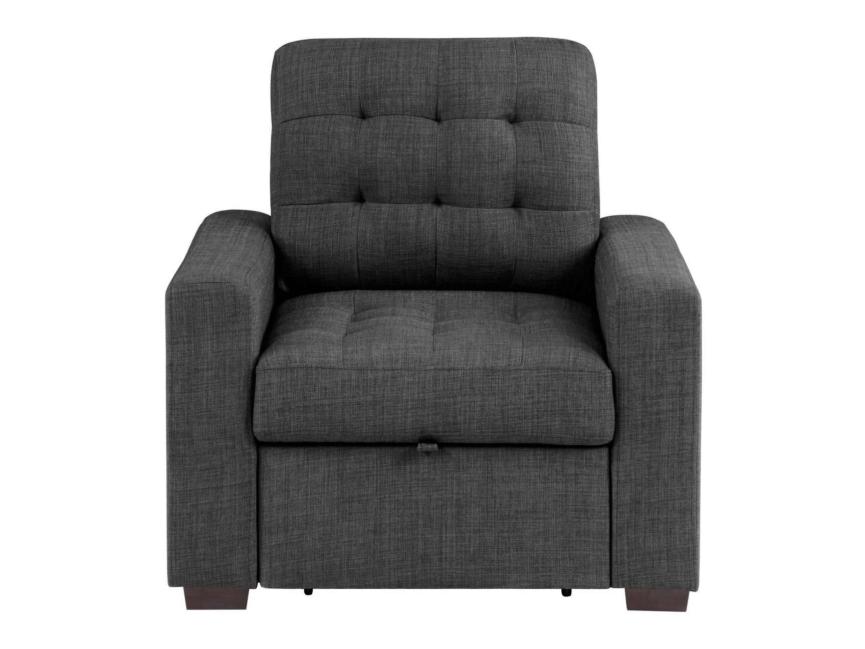 Mccafferty Dark Gray Chair with Pull-Out Ottoman - Ornate Home