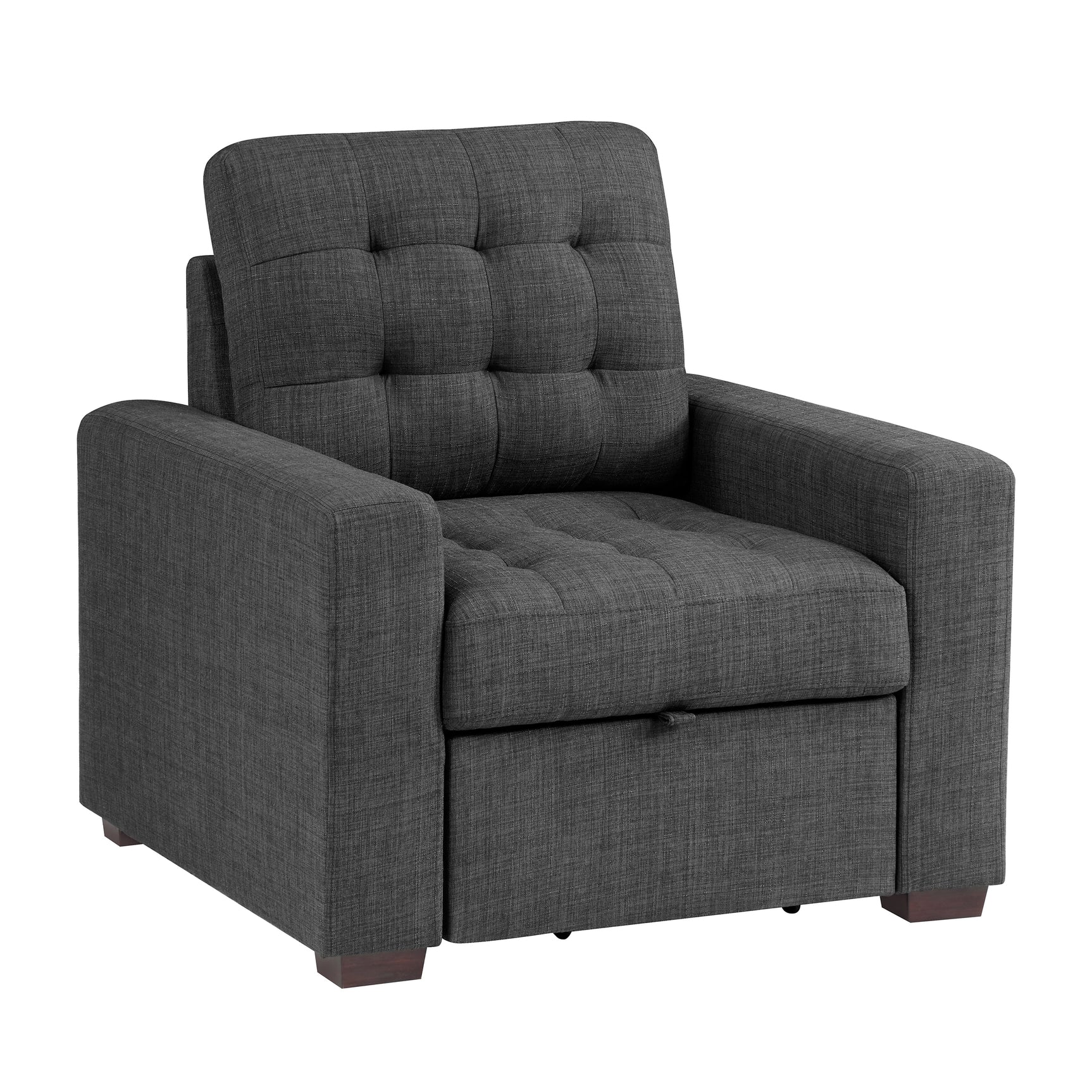 Mccafferty Dark Gray Chair with Pull-Out Ottoman - Ornate Home