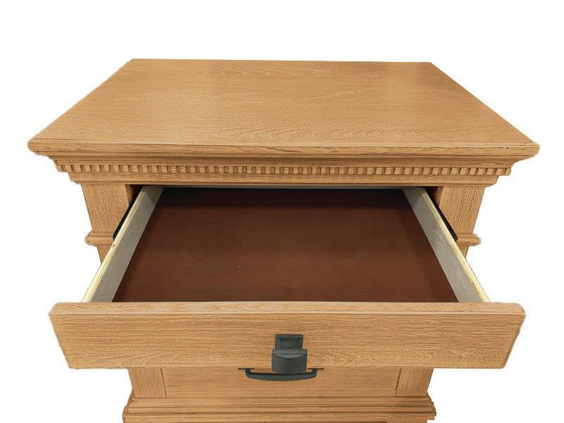 Mchenry Natural Oak Nightstand - Ornate Home