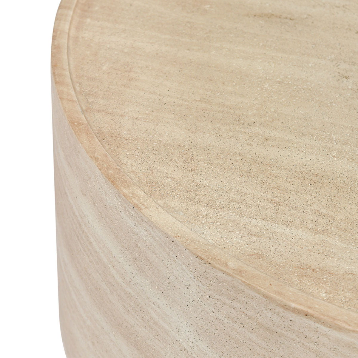 Mckenna Natural Outdoor Round Coffee Table - Ornate Home