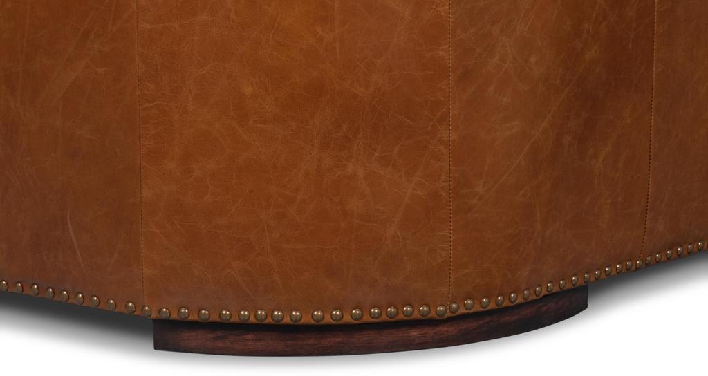 Mcmillan Brown Distilled Leather Sofa - Ornate Home