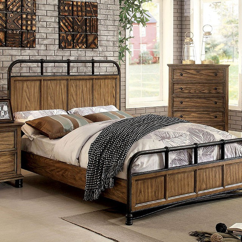 Mcville Dark Oak Cal.King Bed - Ornate Home
