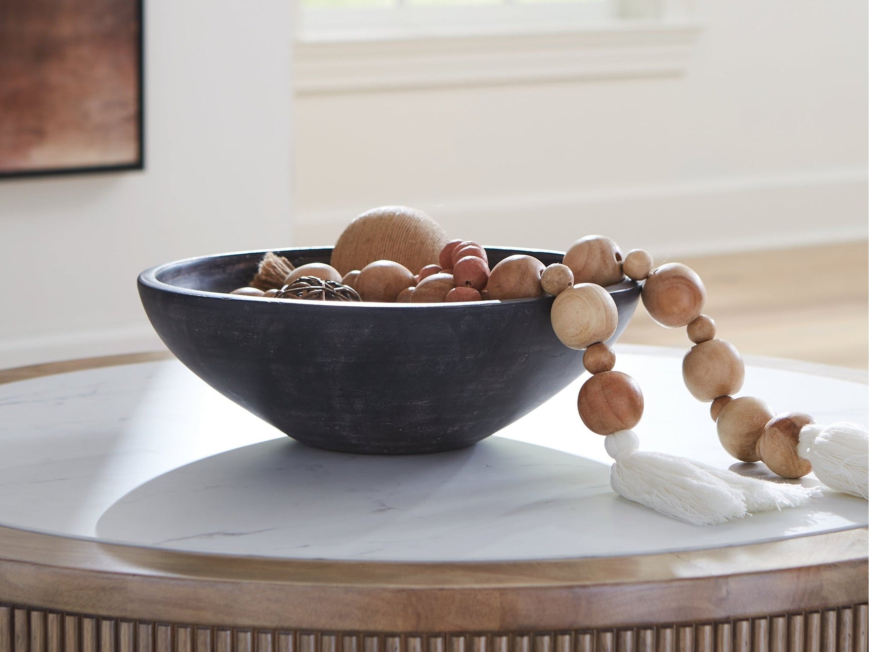 Meadie Distressed Black Bowl (Online Special Price) - Ornate Home