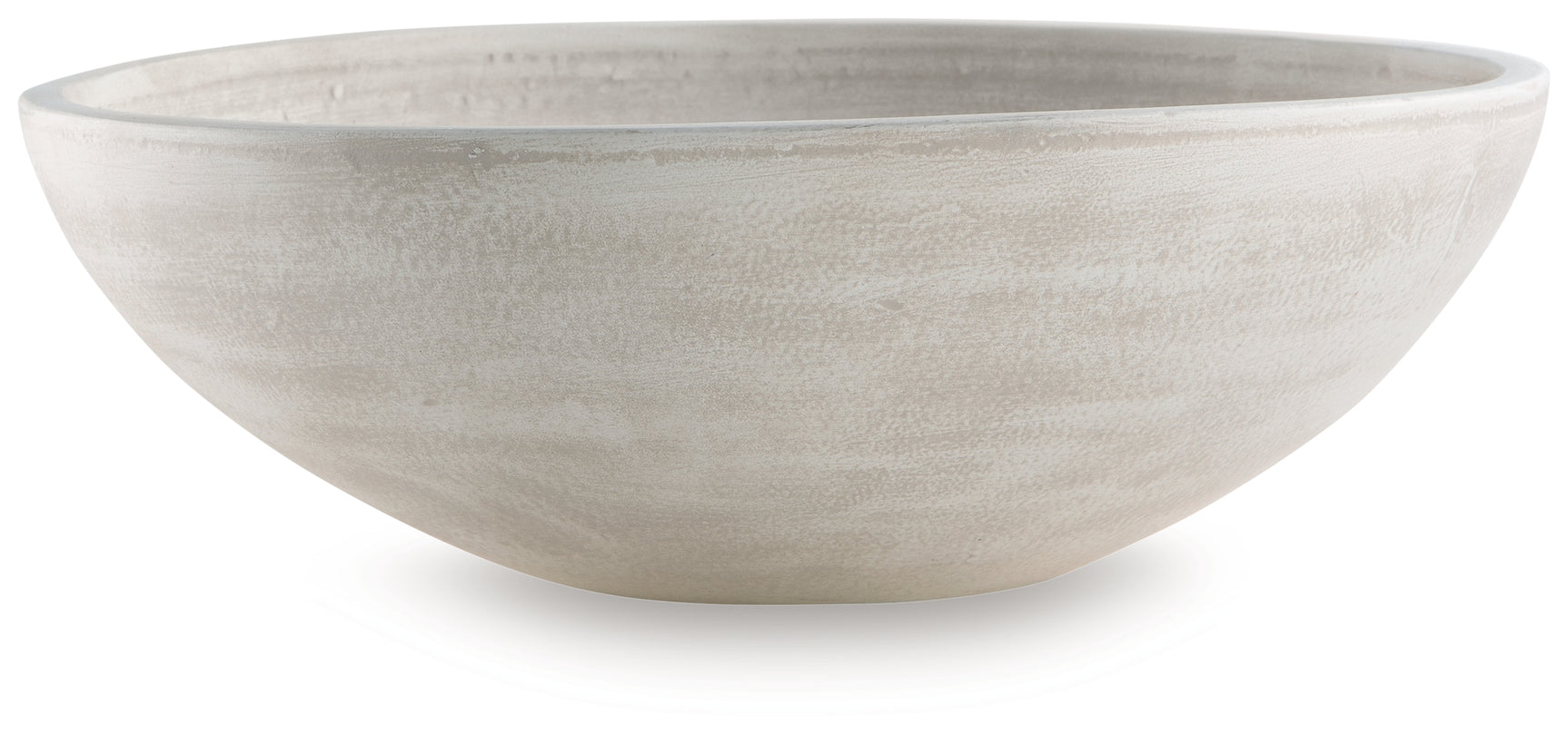 Meadie Distressed White Bowl - Ornate Home
