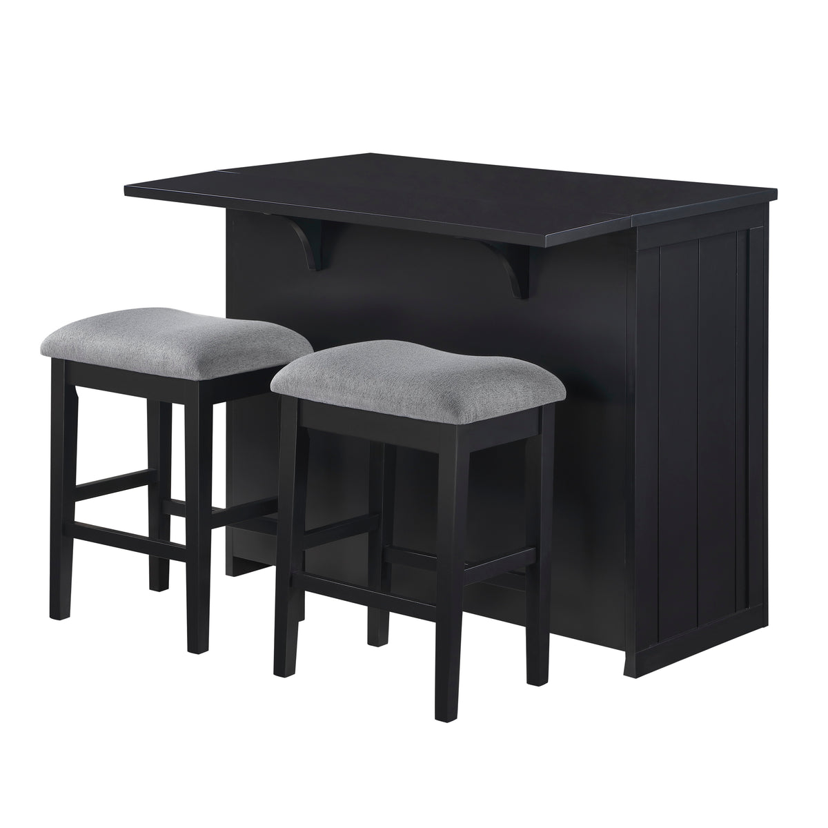 Meadowbrook Black Kitchen Island - Ornate Home