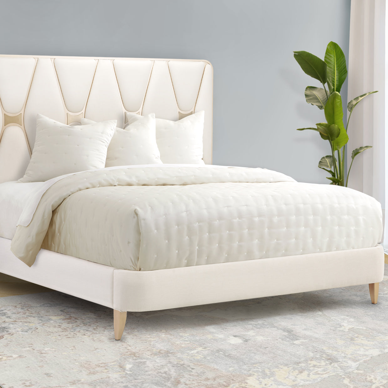 Meadowbrook Ivory Quilt Set - Ornate Home