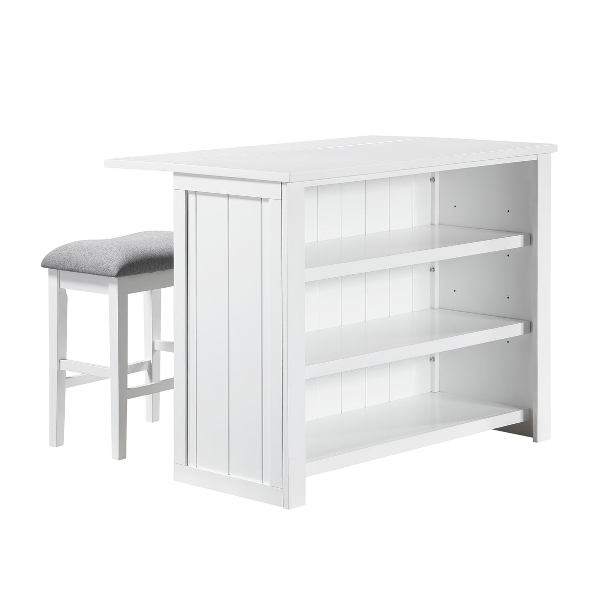 Meadowbrook Silver Kitchen Island - Ornate Home