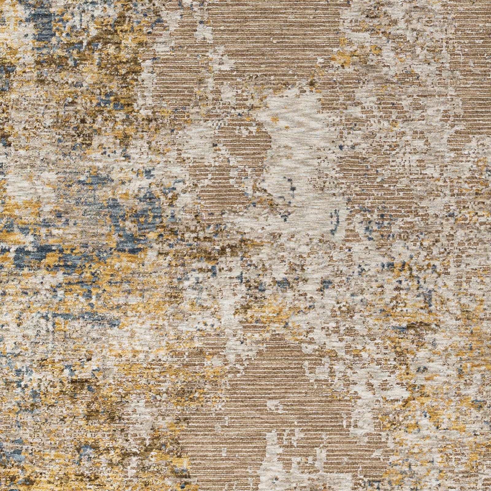 Meads Abstract Mustard Luxe Rug - Ornate Home