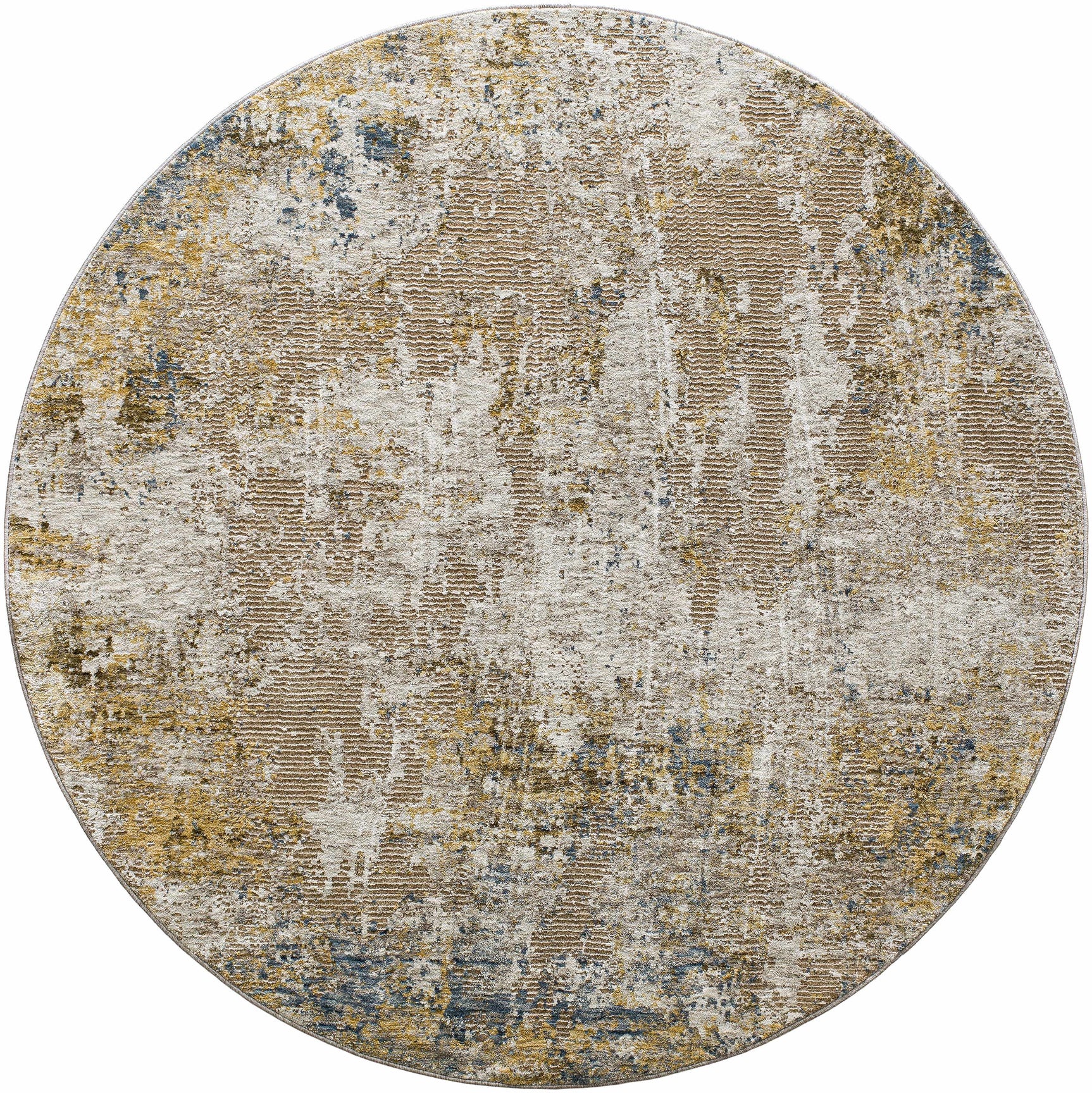Meads Abstract Mustard Luxe Rug - Ornate Home