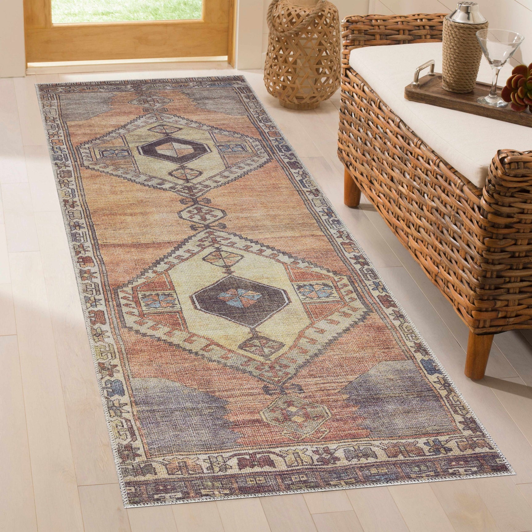 Medinah Washable Area Rug - Ornate Home