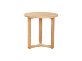 Medium Round Teak Outdoor Cross Legs Nesting Side Table - Ornate Home