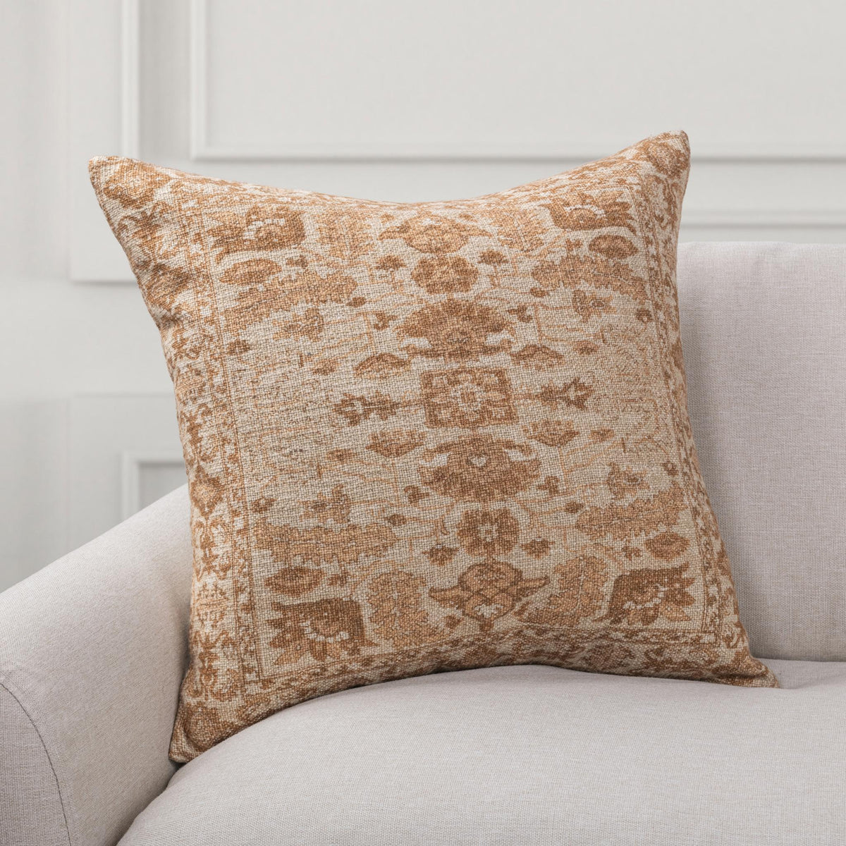 Medley Natural/Amberwood 22"x22" Throw Pillow (Set of 2)