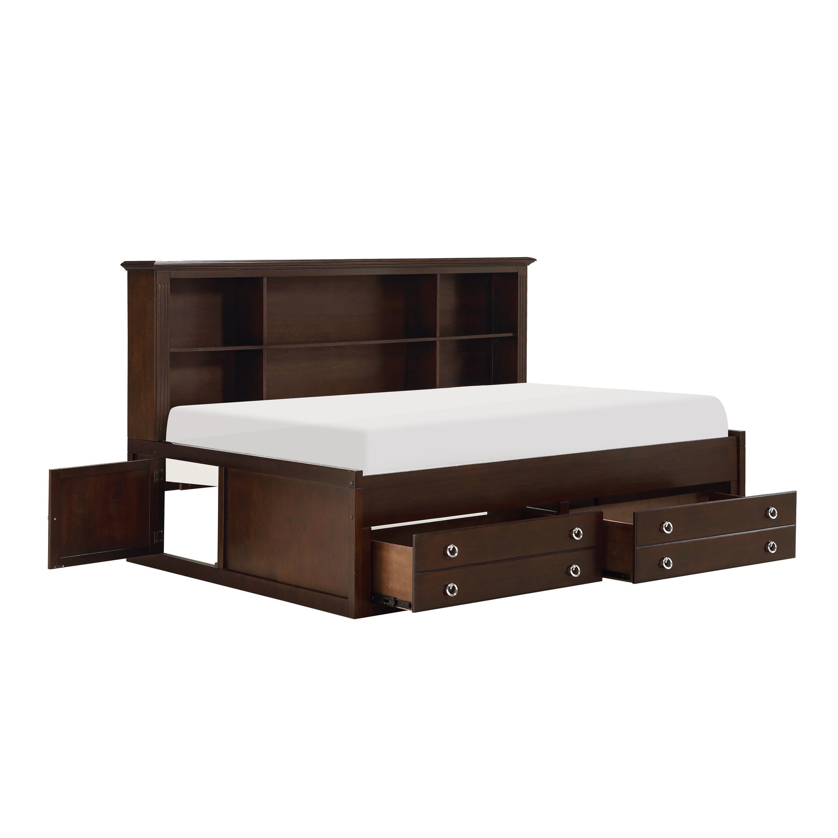 Meghan Espresso Full Lounge Storage Bed - Ornate Home