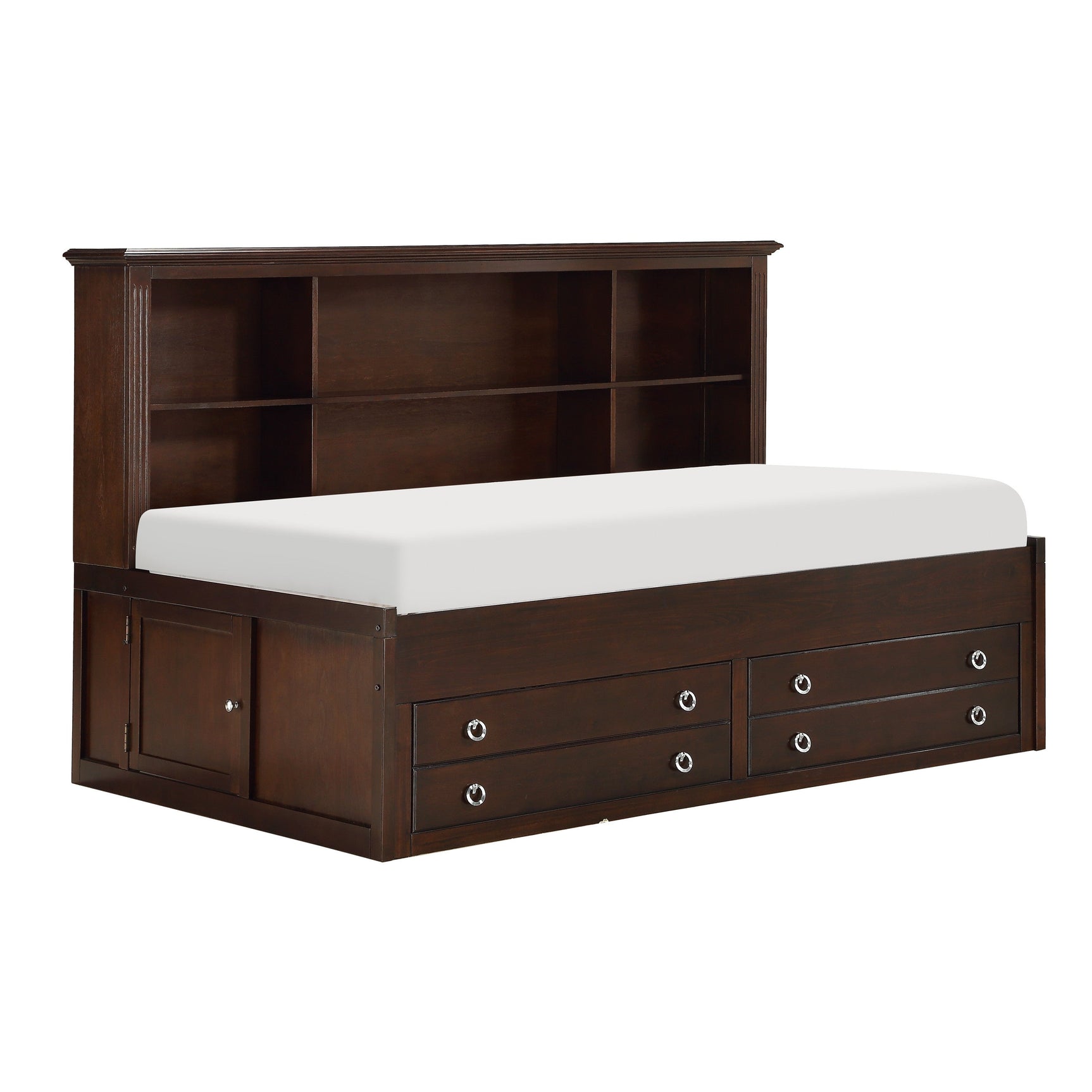 Meghan Espresso Twin Lounge Storage Bed - Ornate Home