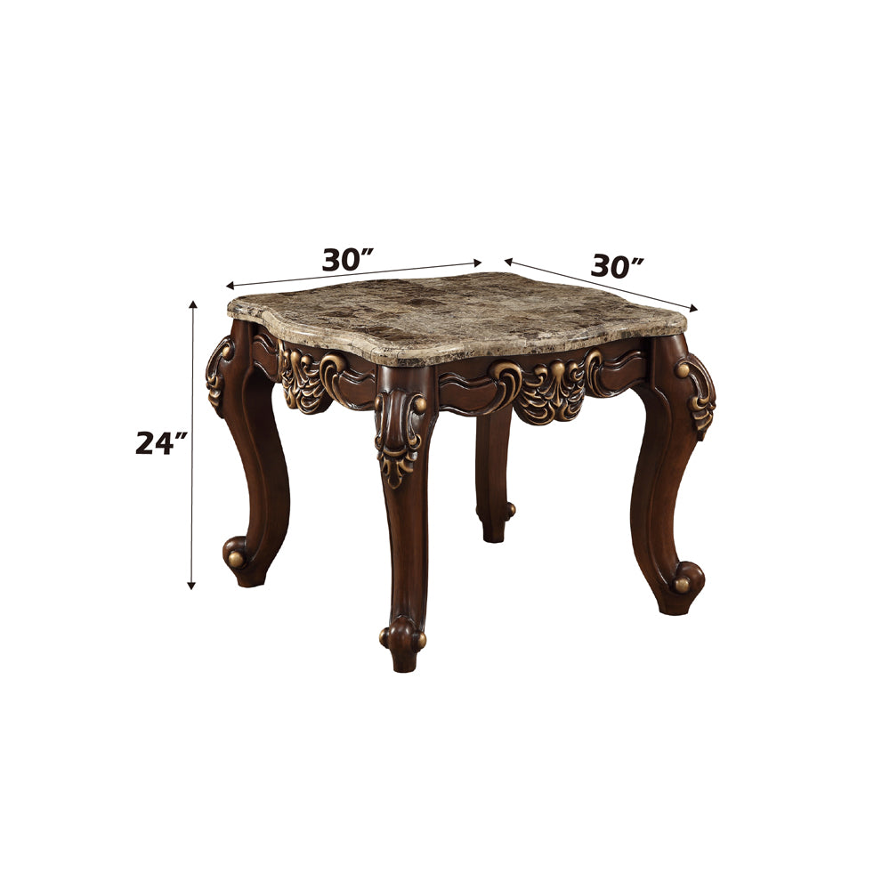 Mehadi End Table in Walnut - Ornate Home