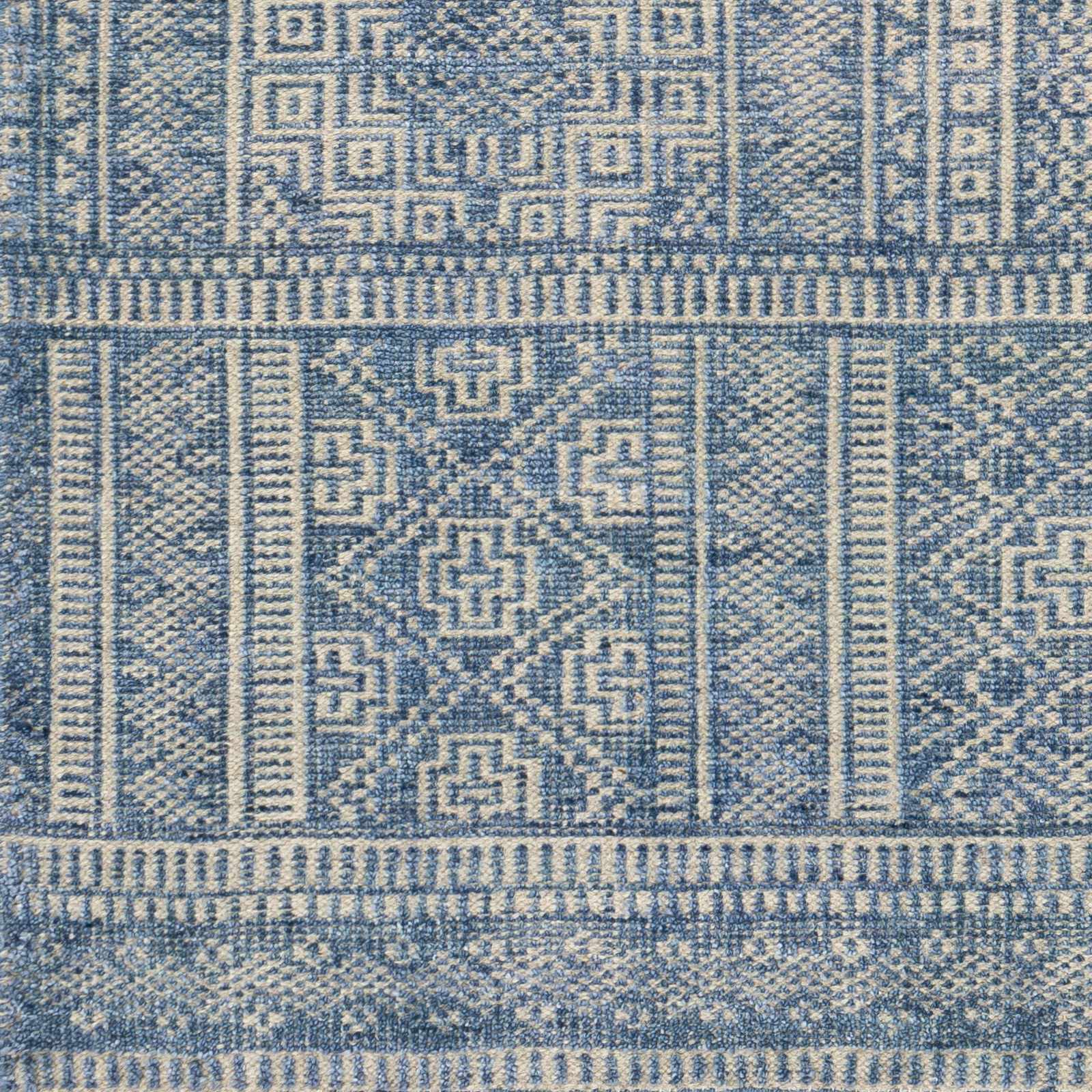 Meigs Blue Premium Viscose&Wool Rug - Clearance - Ornate Home