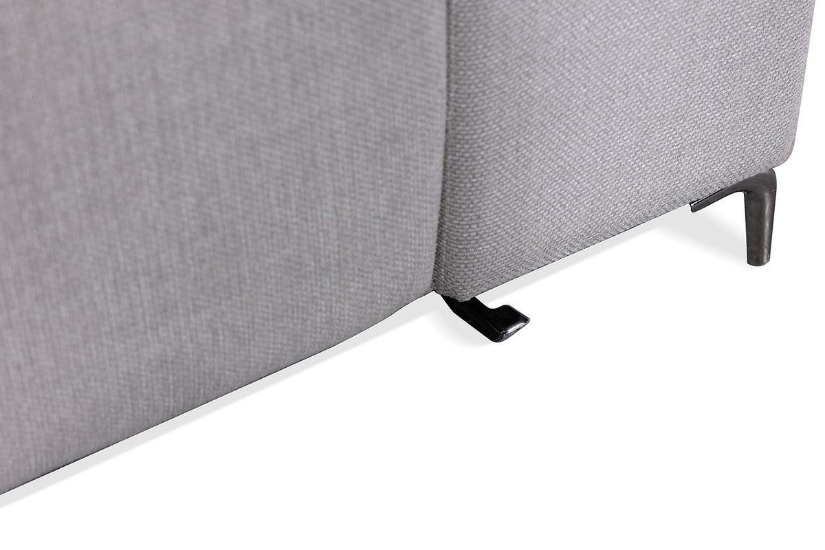 Melancton Light Gray Power Sectional - Ornate Home