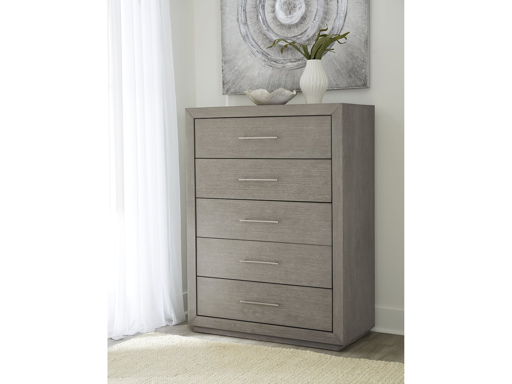 Melbourne Mineral Five Drawer Chest - Ornate Home