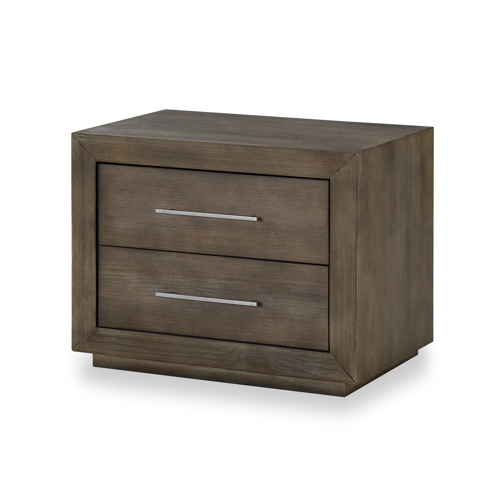 Melbourne Two Drawer Nightstand with USB in Dark Pine - Ornate Home