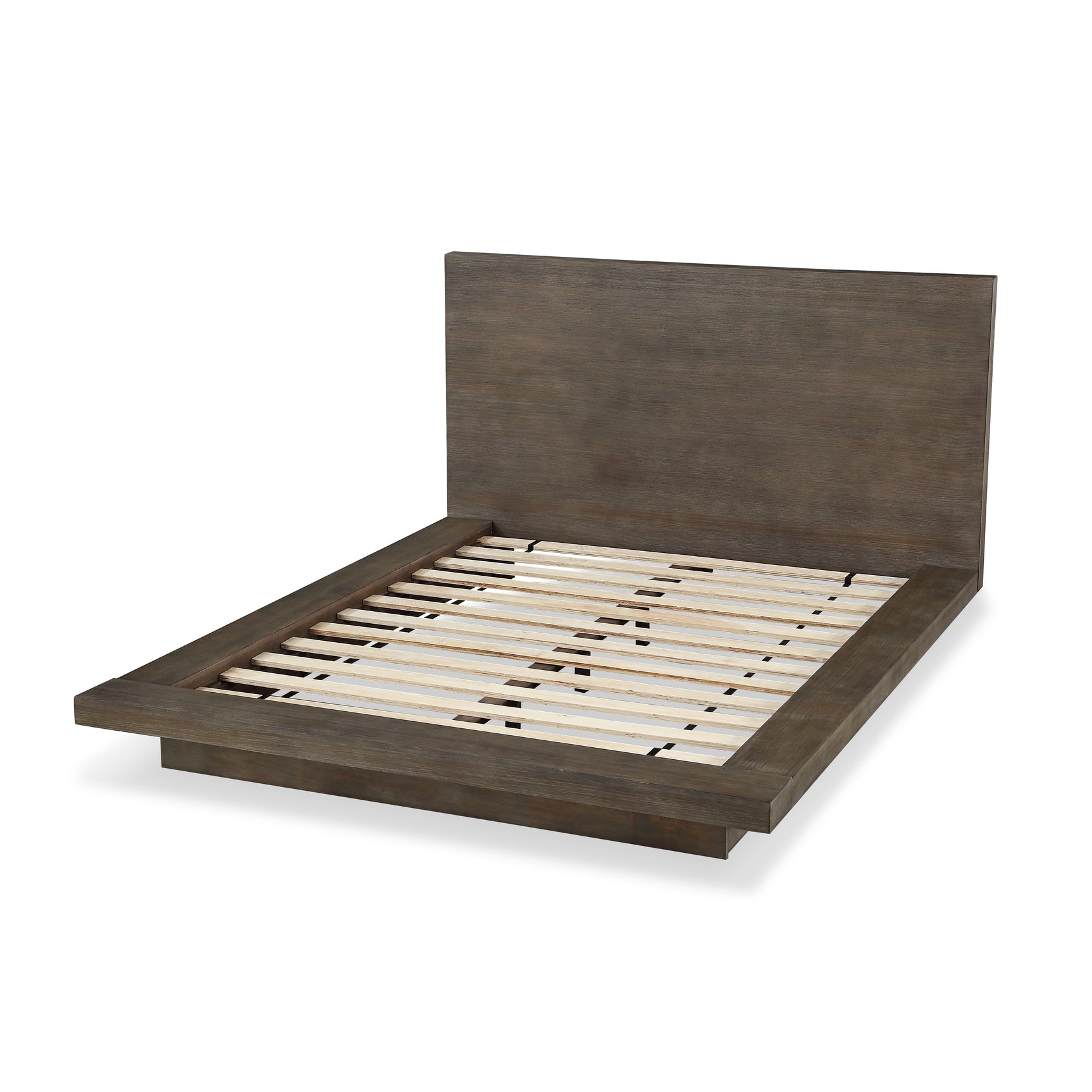 Melbourne Wood Full Platform Bed in Dark Pine - Ornate Home