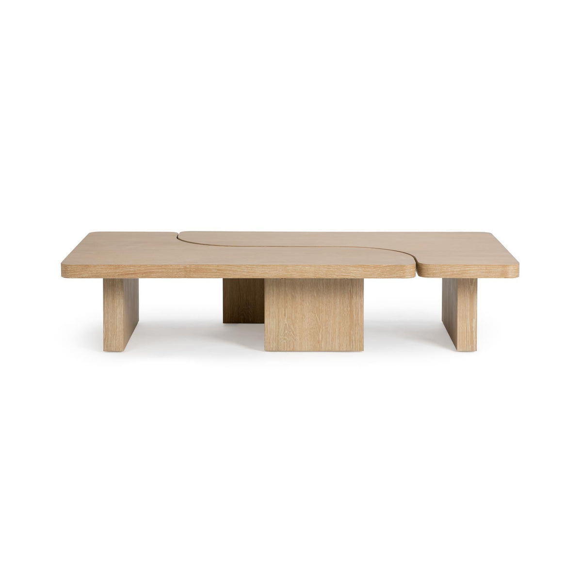 Melina Coastal Drift 71" Rectangular 2-Piece Coffee Table