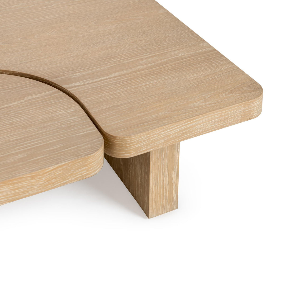 Melina Coastal Drift 71" Rectangular 2-Piece Coffee Table