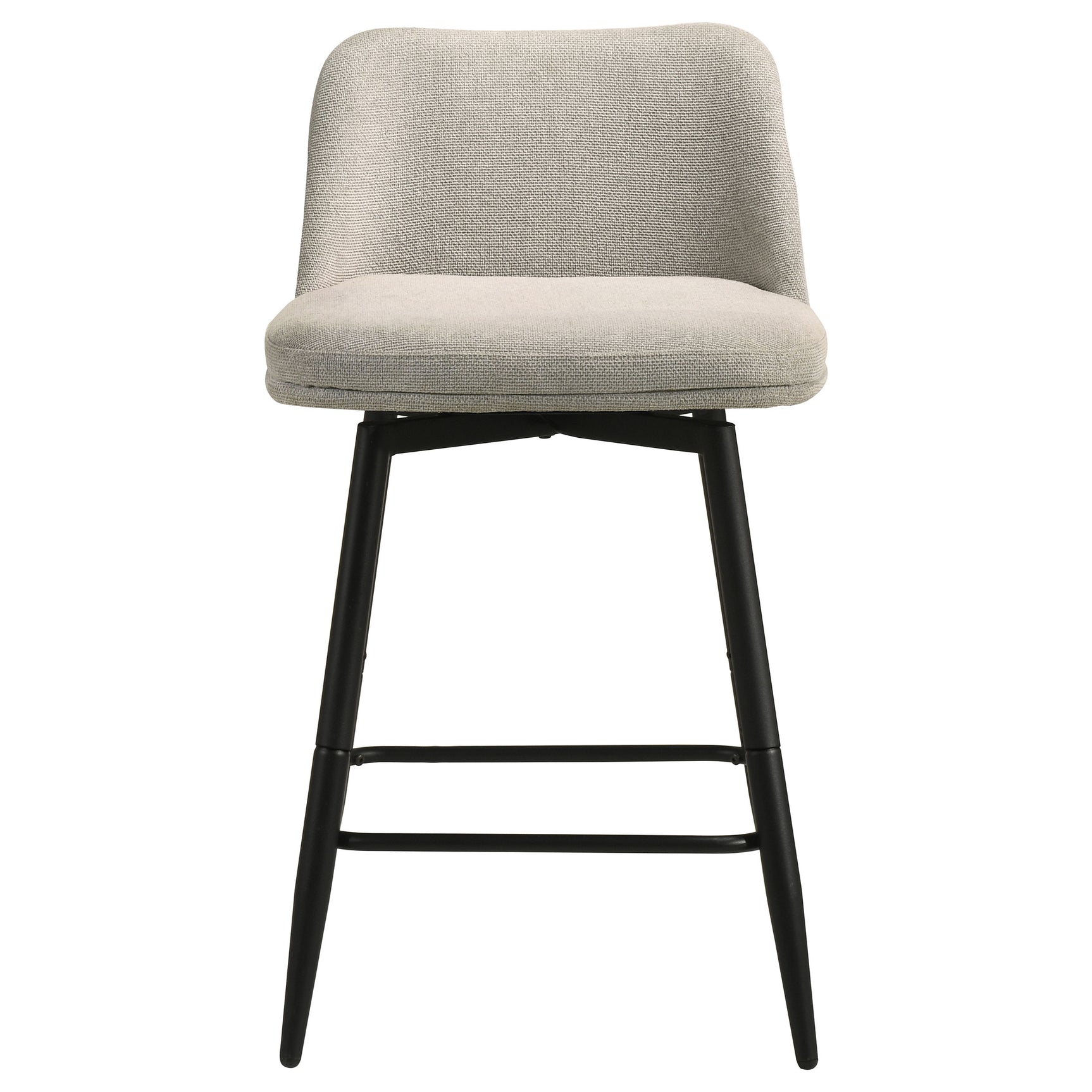 Mellor Slate Brown Fabric Upholstered Swivel Counter Chair (Set Of 2) - Ornate Home