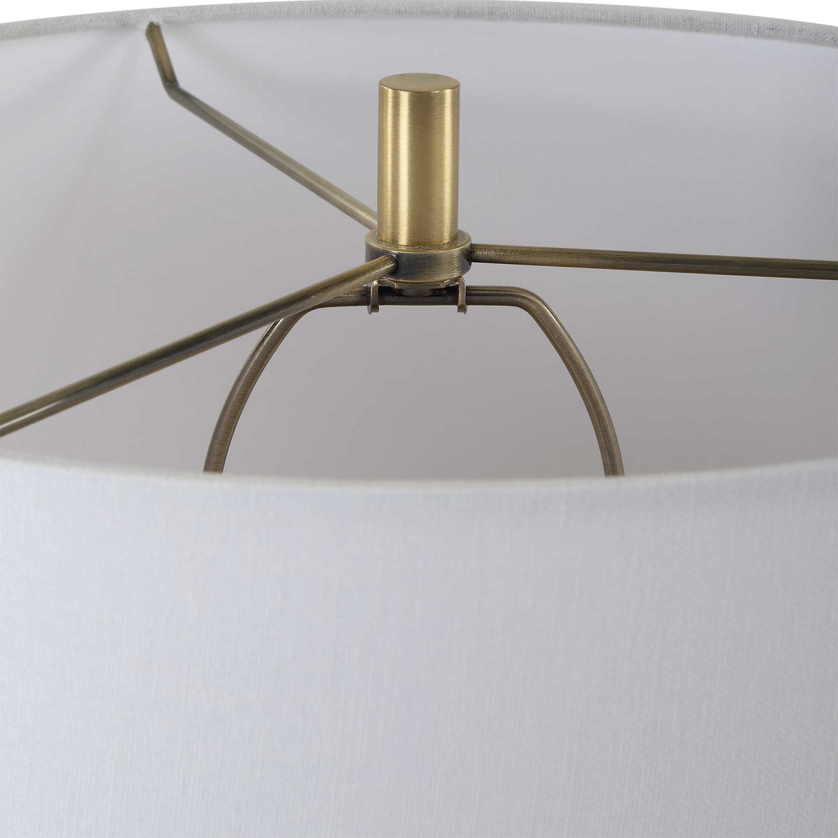 Meltdown Multicolor Ivory Teal Table Lamp - Ornate Home