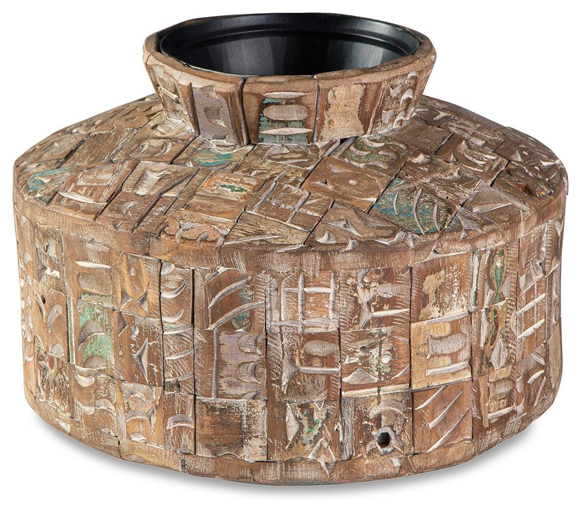 Meltland Natural/Black Vase - Ornate Home