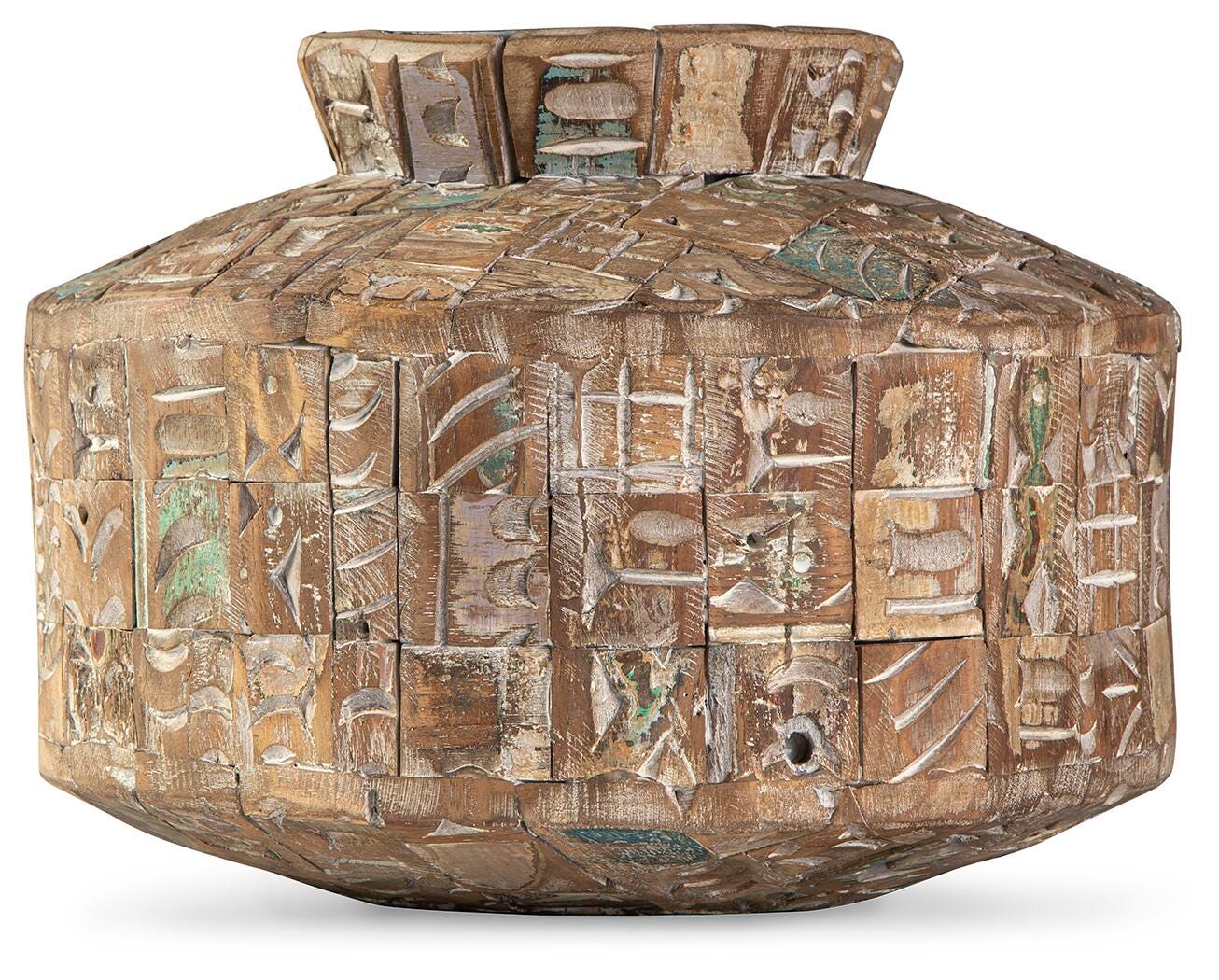 Meltland Natural/Black Vase - Ornate Home