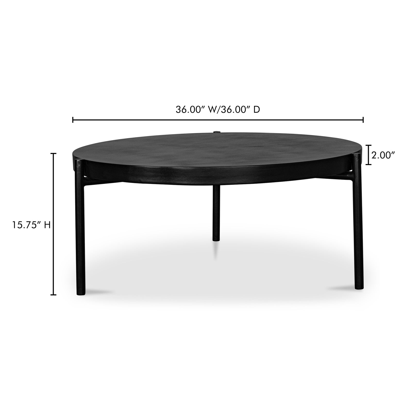 Mendez Black Outdoor Coffee Table - Ornate Home