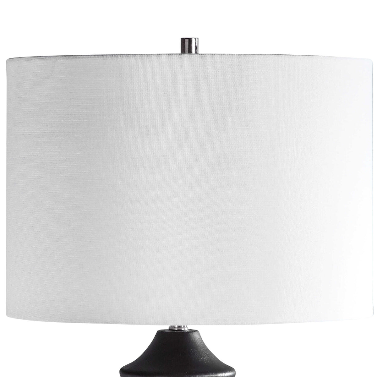 Mendocino Black/Woodtone Modern Table Lamp - Ornate Home