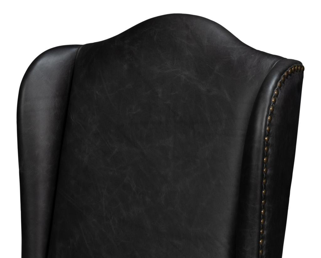Mercado Black High Back Dining Chair (Set of 2) - Ornate Home