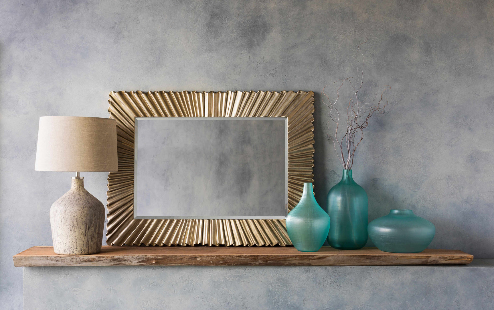 Mercier Silver Gray Mirror - Ornate Home