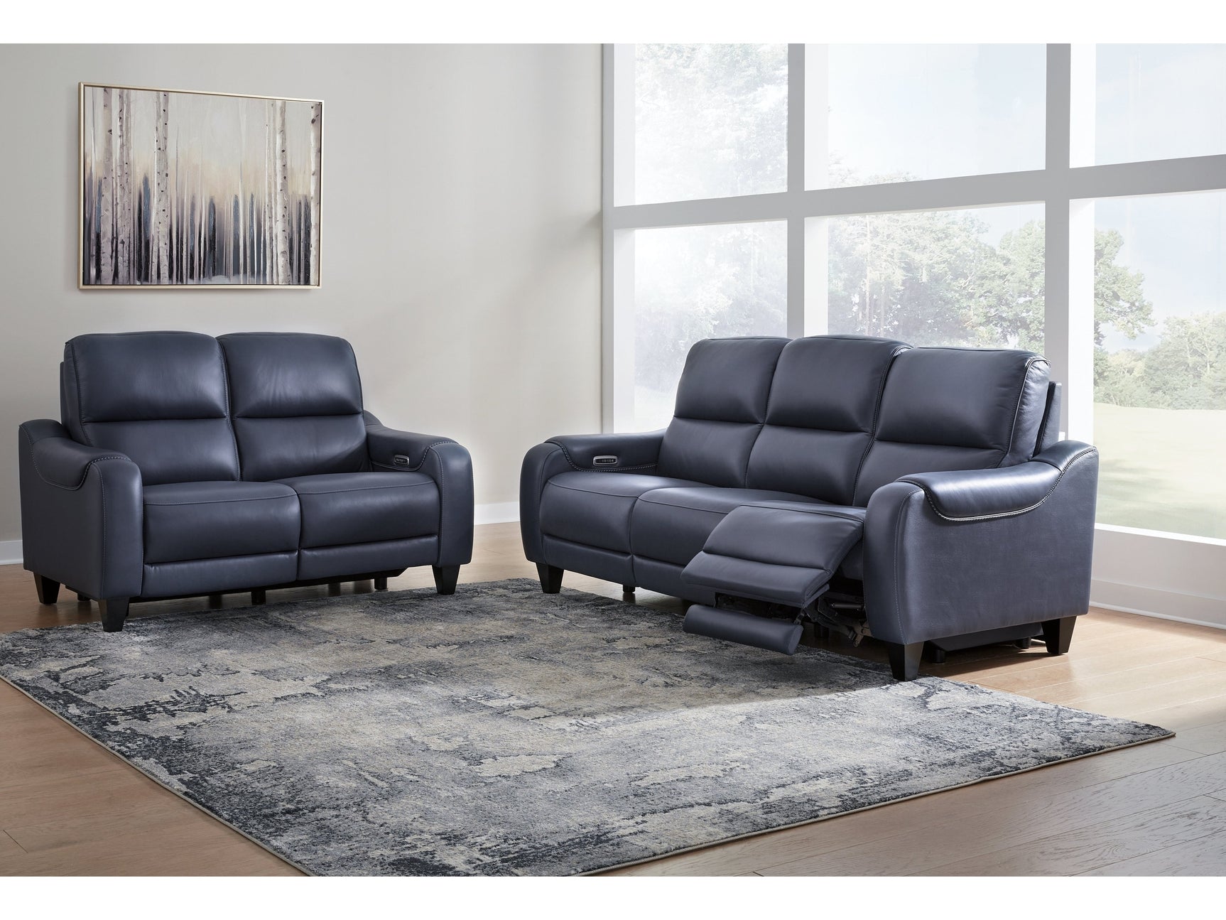 Mercomatic Ocean Power Reclining Sofa and Loveseat - Ornate Home