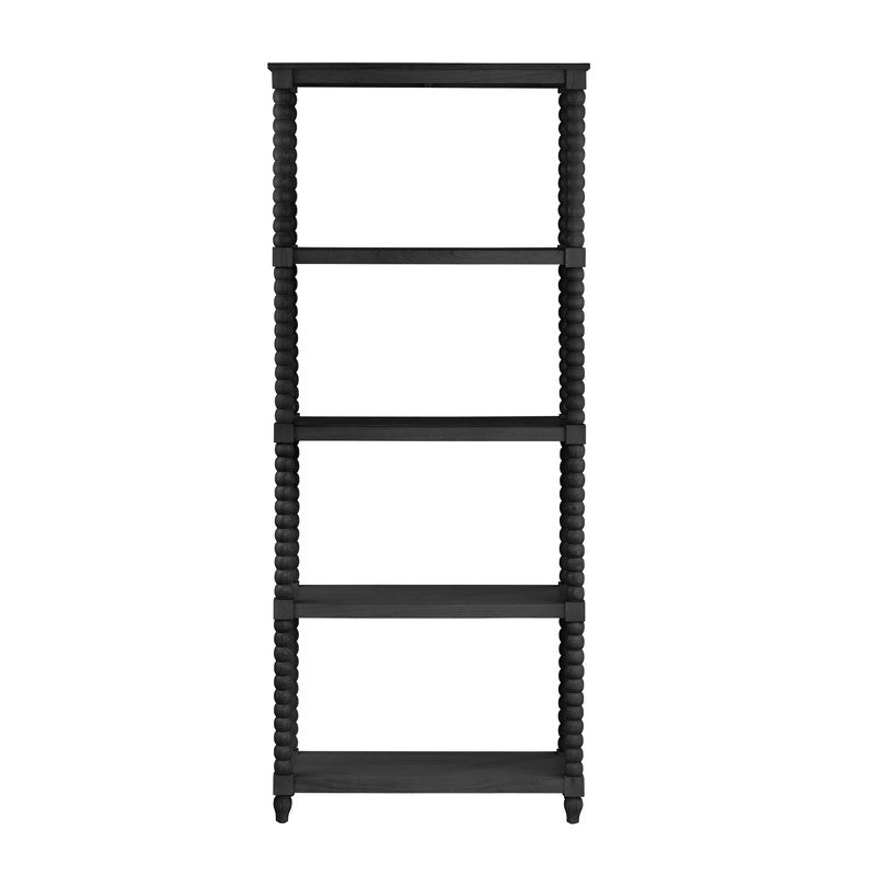 Meridian Black 4 Shelf Etagere - Ornate Home