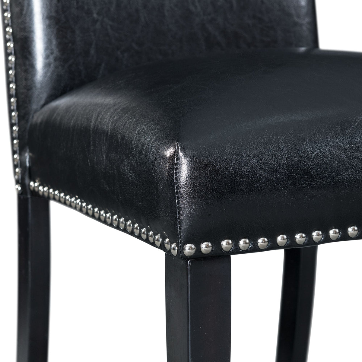 Meridian Black Counter Side Chair (Set of 2) - Ornate Home