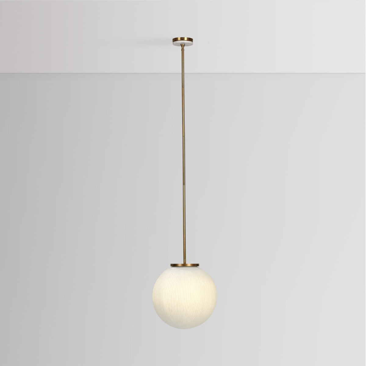 Meridian Milk Glass 16" Pendant