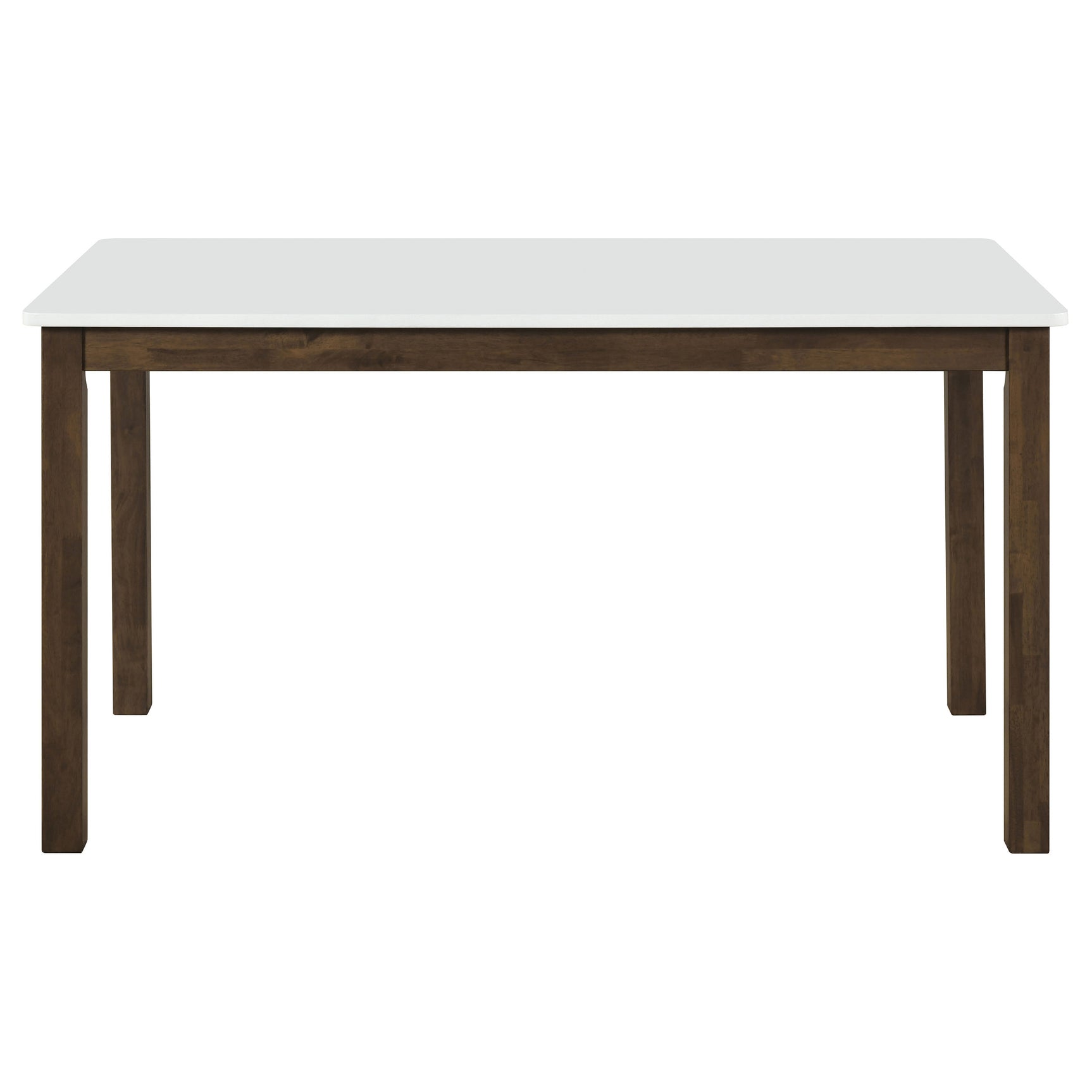 Merrin White And Walnut 55-inch Rectangular Dining Table - Ornate Home