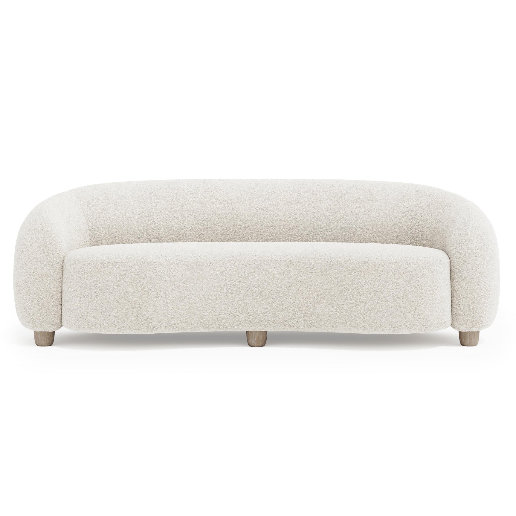 Merritt Ivory Sofa Without Pillows - Ornate Home