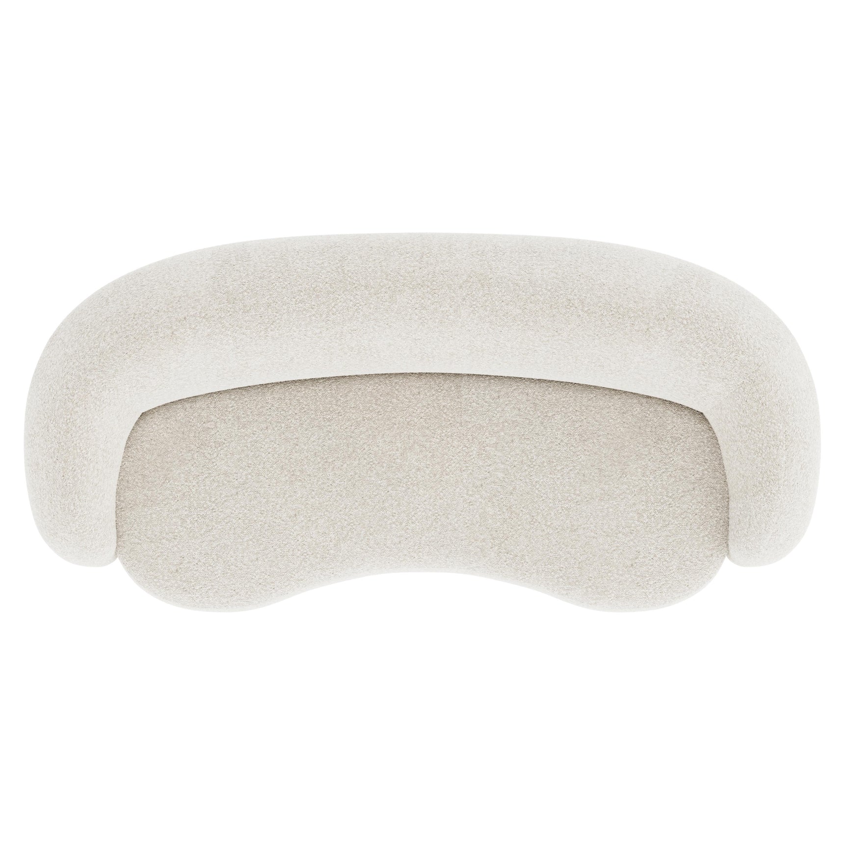 Merritt Ivory Sofa Without Pillows - Ornate Home