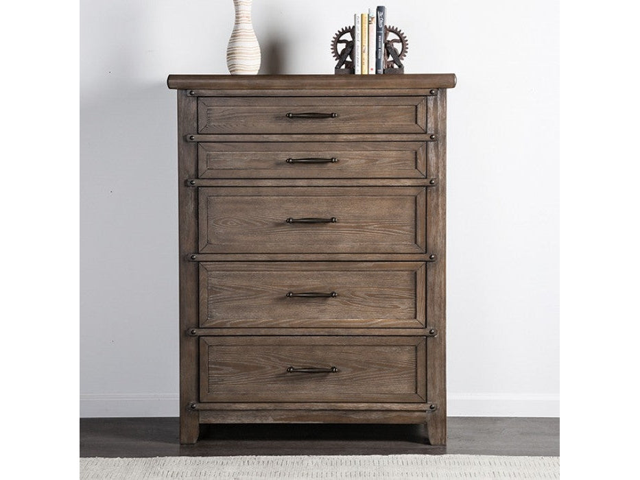 Merthyr Brown Chest - Ornate Home